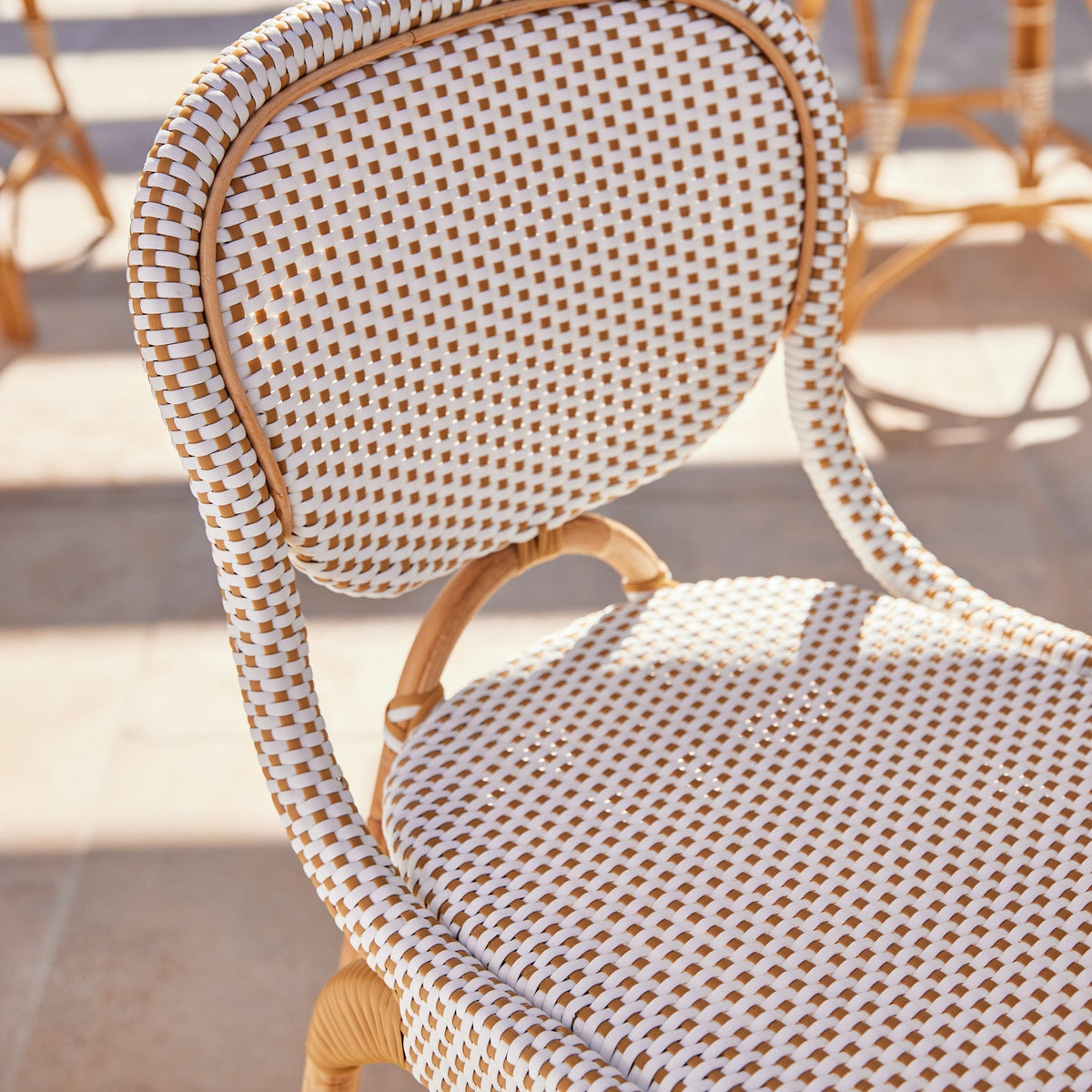Rattan Bistro Counter Stool with All-Weather Wicker