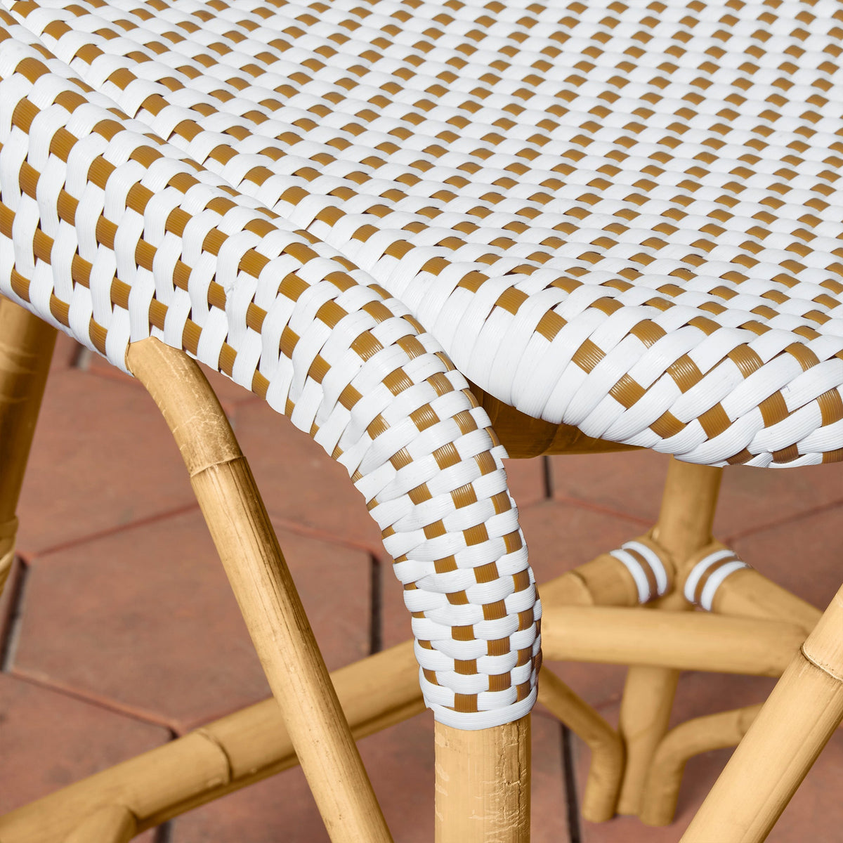 Rattan Bistro Counter Stool with All-Weather Wicker