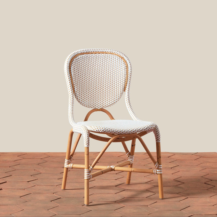 Rattan Bistro Side Chair with All-Weather Wicker