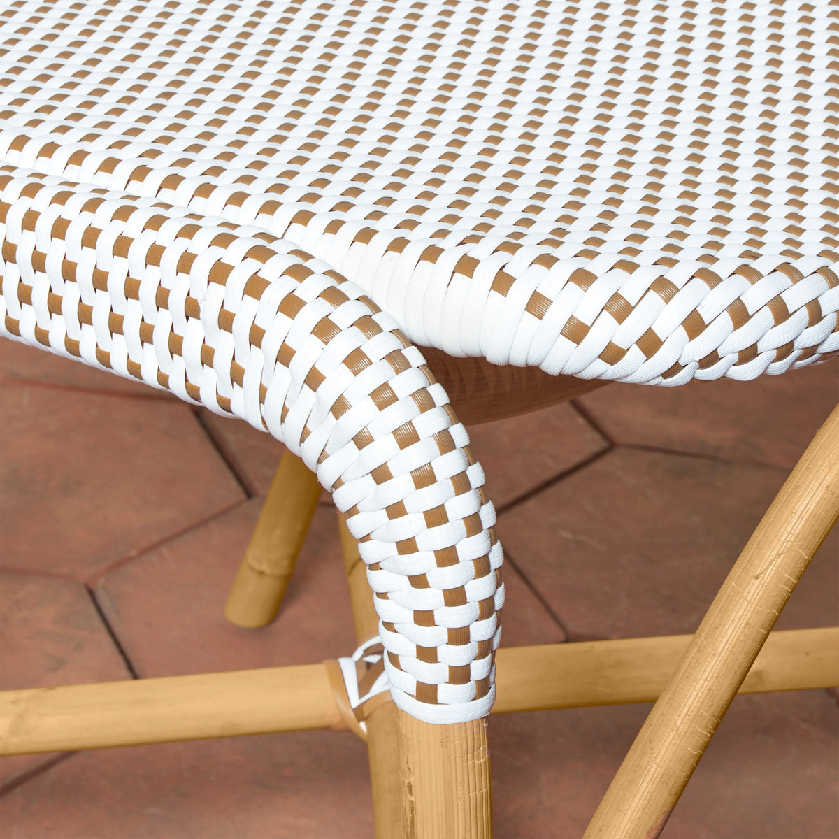 Rattan Bistro Side Chair with All-Weather Wicker