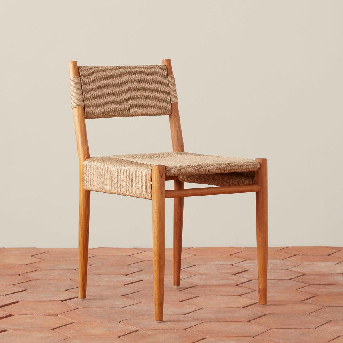 Teak & Performance Rush Indoor/Outdoor Dining Chair