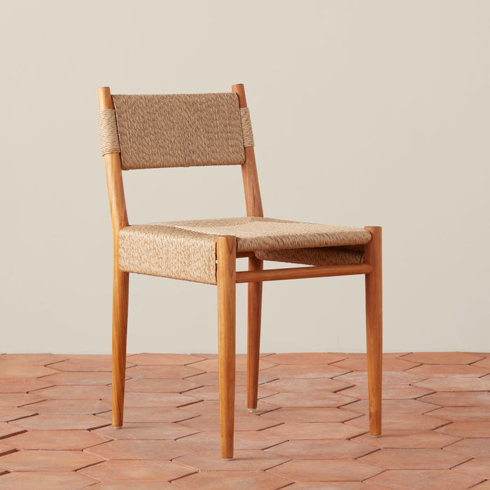 Teak & Performance Rush Indoor/Outdoor Dining Chair