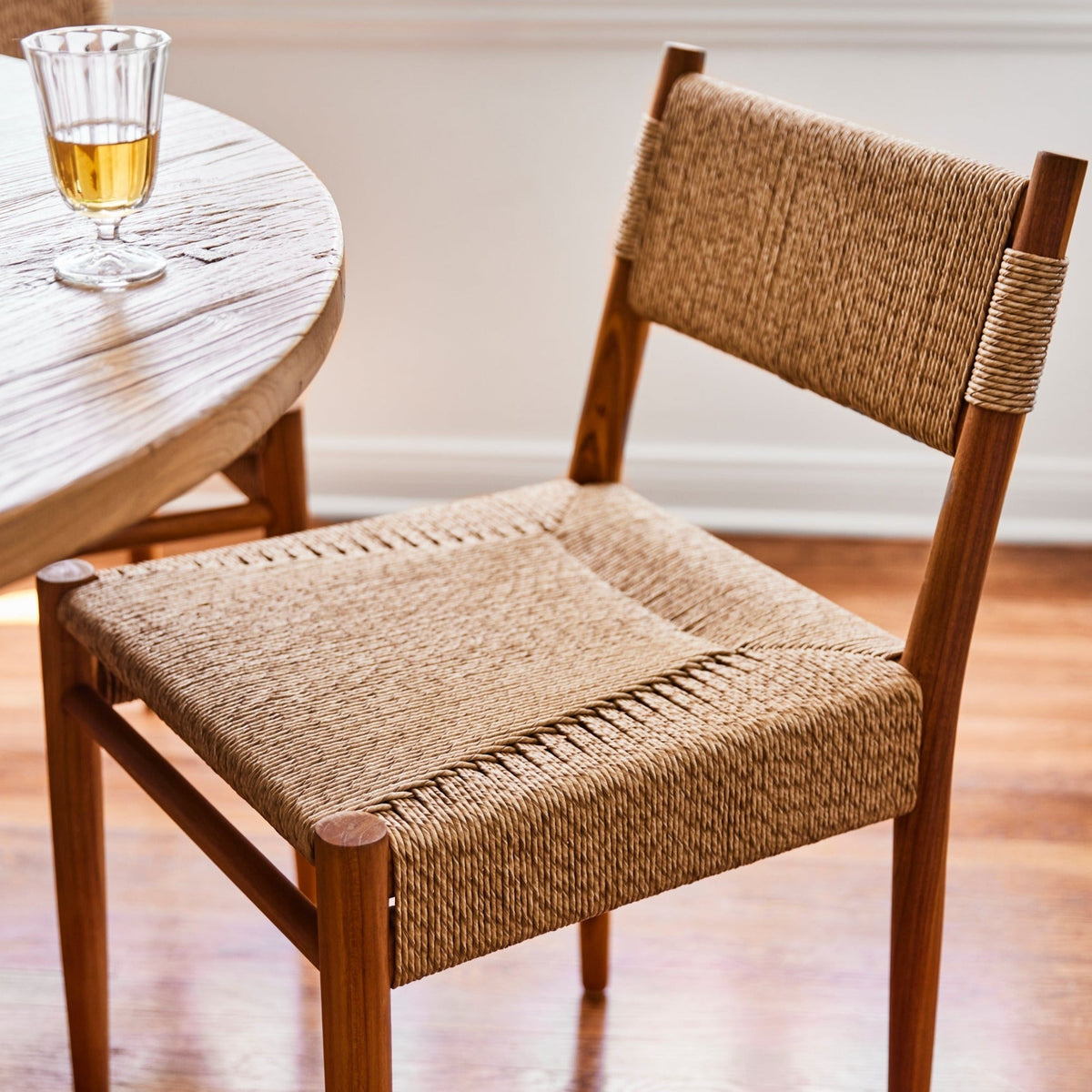 Teak & Performance Rush Indoor/Outdoor Dining Chair