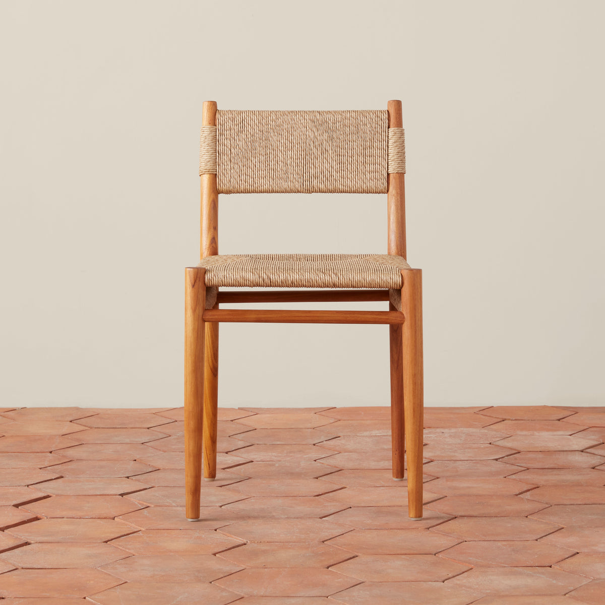 Teak & Performance Rush Indoor/Outdoor Dining Chair