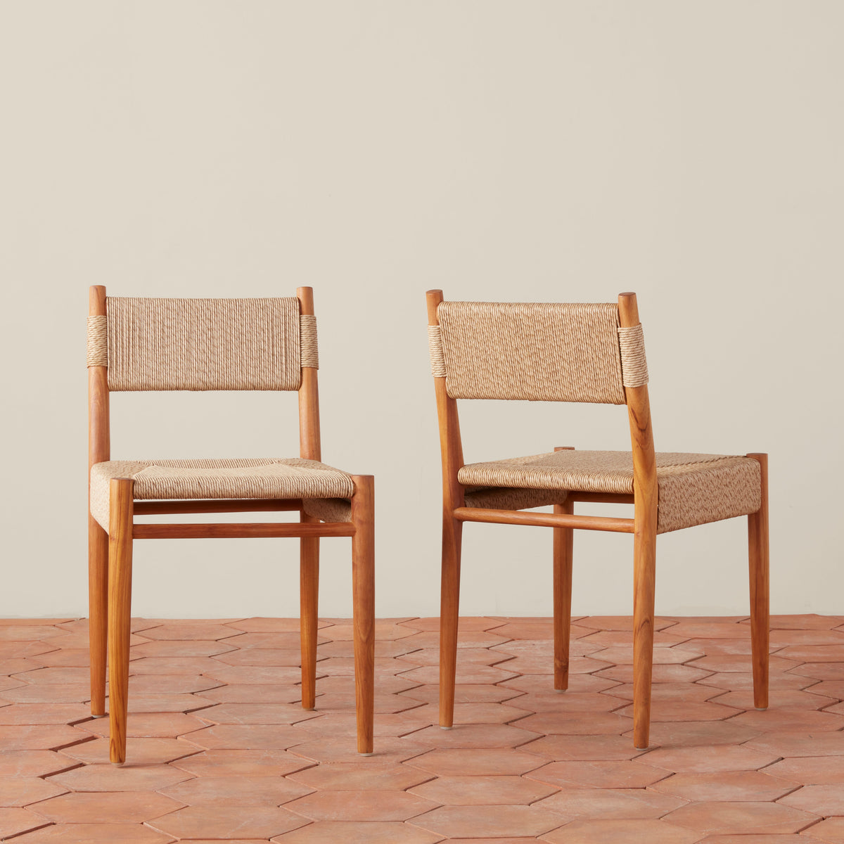 Teak & Performance Rush Indoor/Outdoor Dining Chair